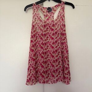 Vintage Victoria's Secret Sexy little things Pink Floral Chemise lingerie Size S